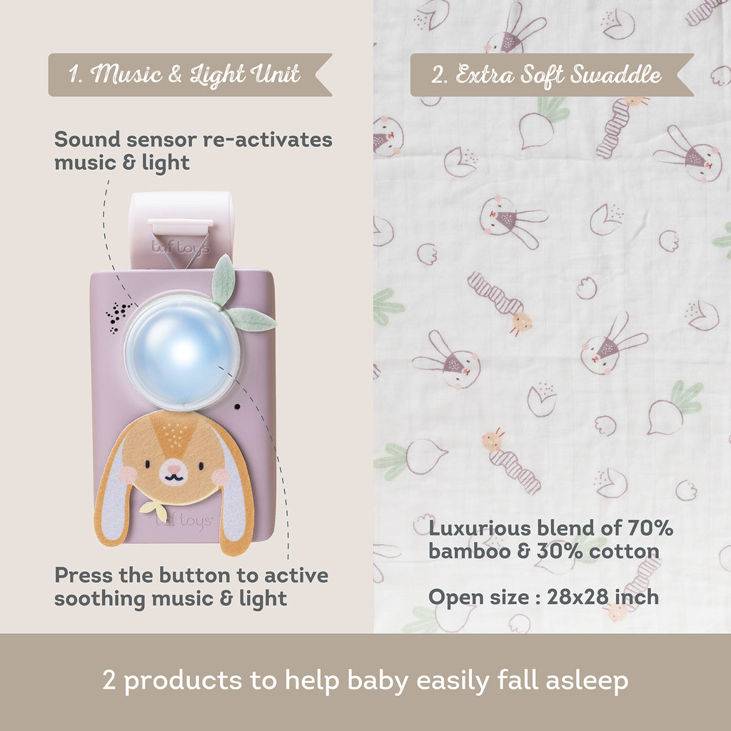 Bunny Soother & Swaddle Set