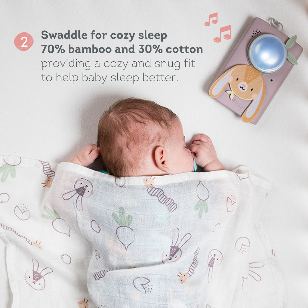 Bunny Soother & Swaddle Set