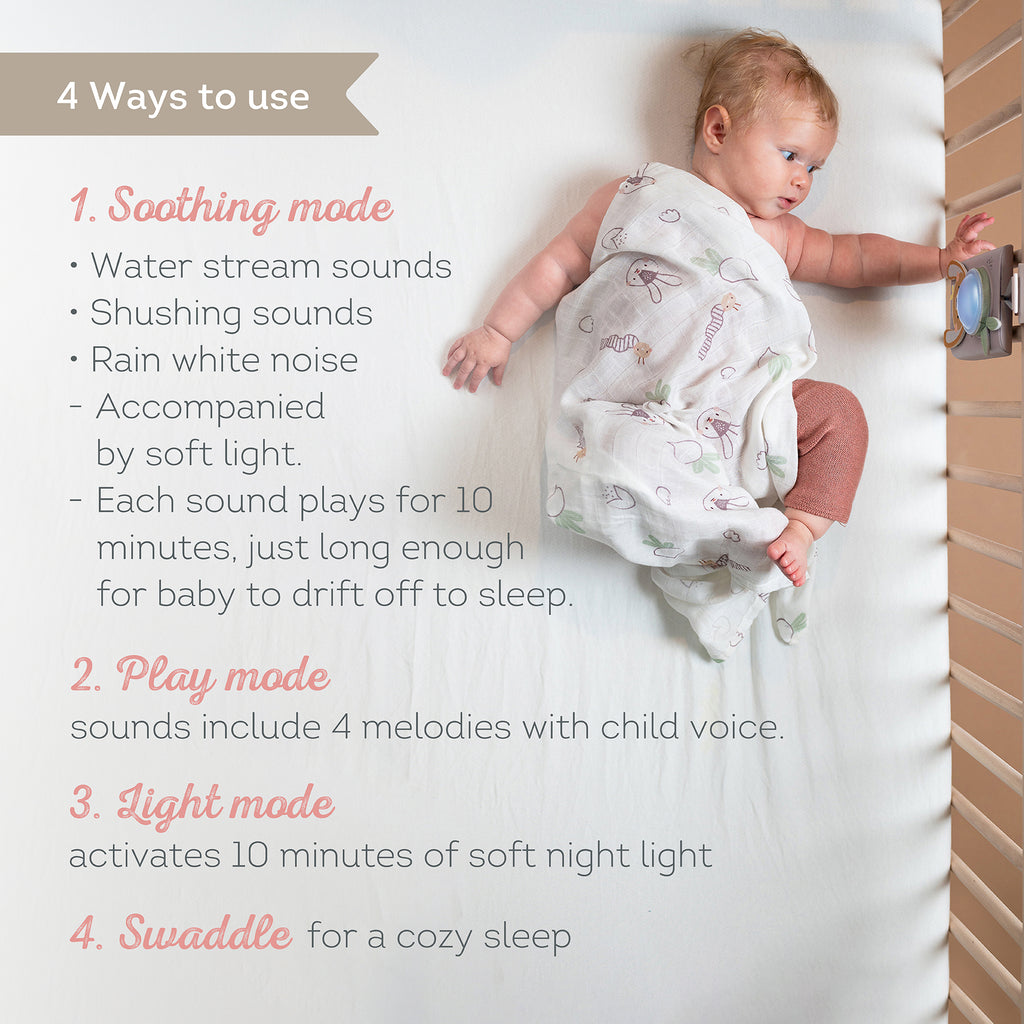Bunny Soother & Swaddle Set