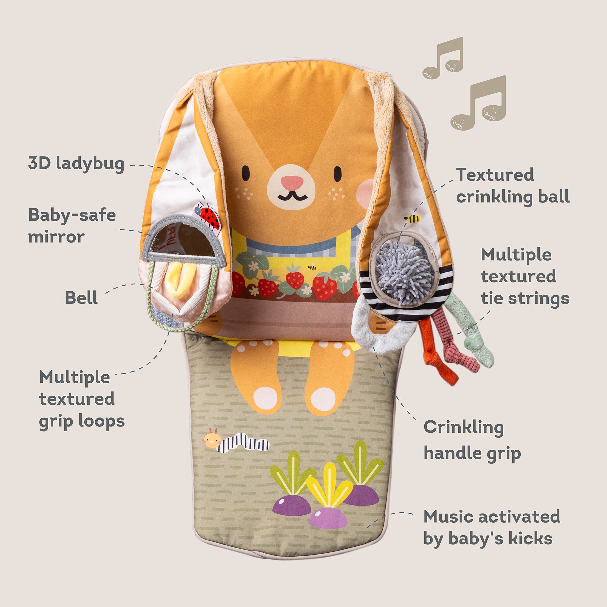 Bunny Play & Kick Car Toy