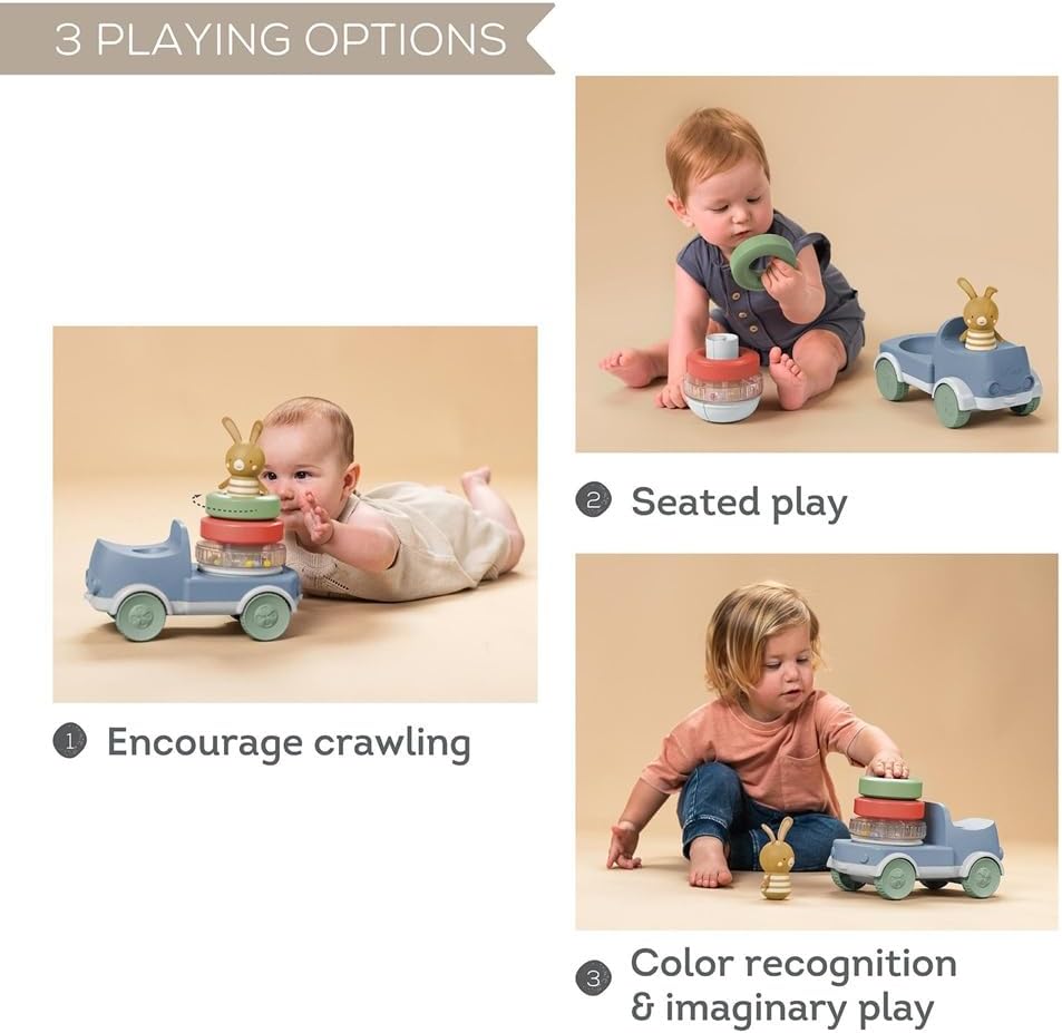 2-in-1 Bunny Stacker Truck Toy 9 Months +