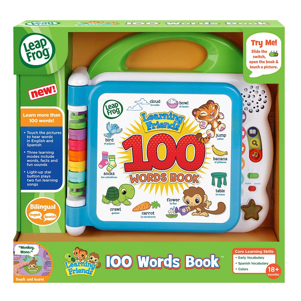LeapFrog Learning Friends 100 Words Book – UK + FR - 18M +