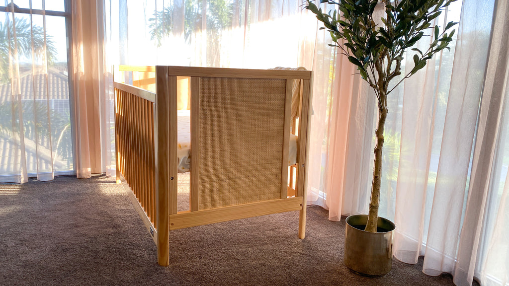 BABYHOOD Aliya Cot – Crafted from Premium New Zealand Pine- Natural