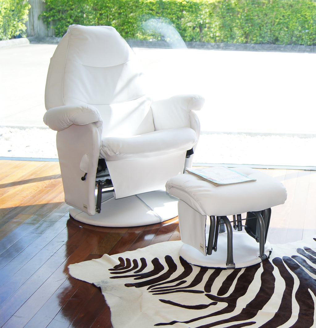 BABYHOOD - Vogue Feeding Glider Chair & Ottoman – Boucle Cream