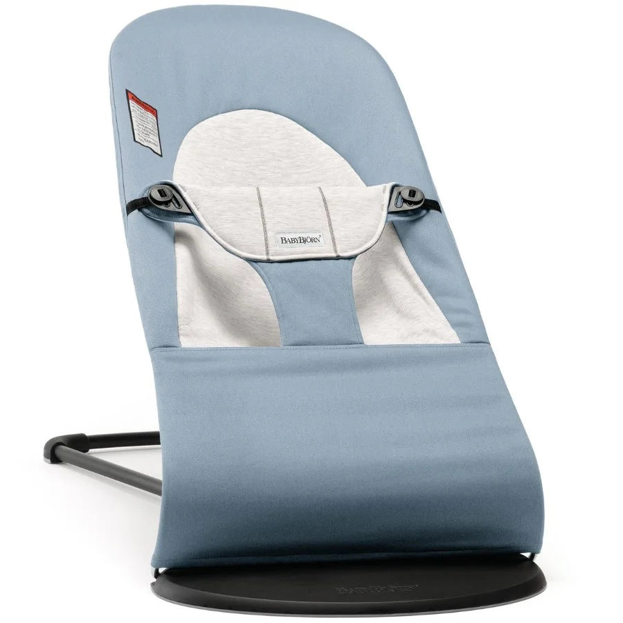 BabyBjörn Balance Soft Bouncer – Blue/Grey Woven/Jersey
