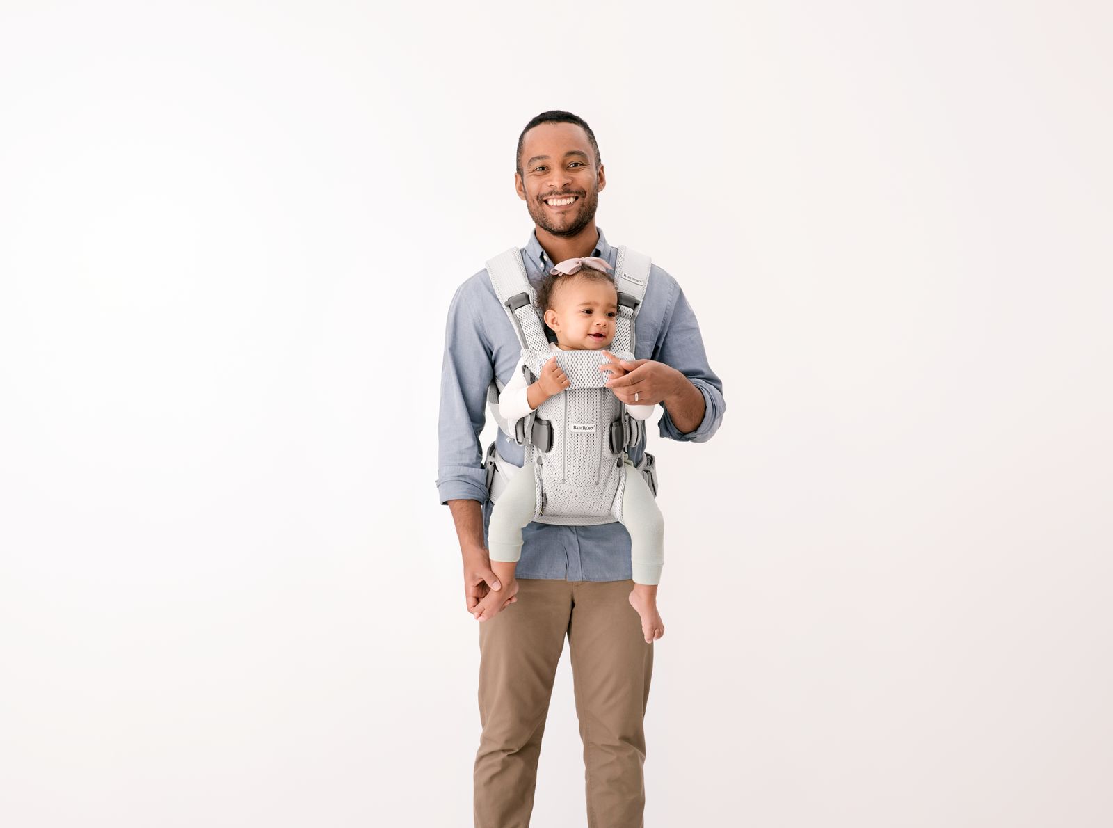 BABYBJÖRN Baby Carrier One Air - Silver 3D