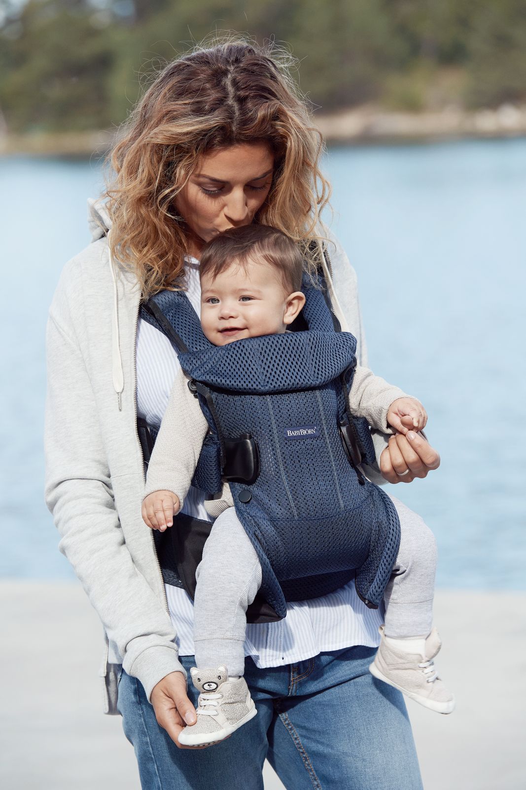 BABYBJÖRN Baby Carrier One Air - Navy blue - 3D Mesh