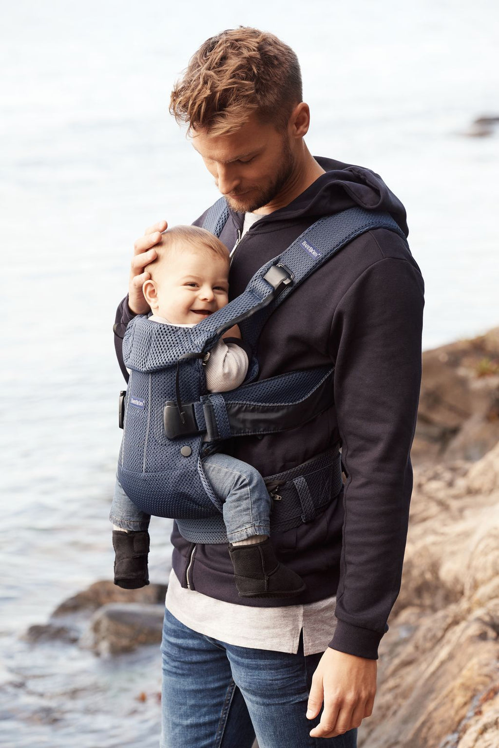 BABYBJÖRN Baby Carrier One Air - Navy blue - 3D Mesh