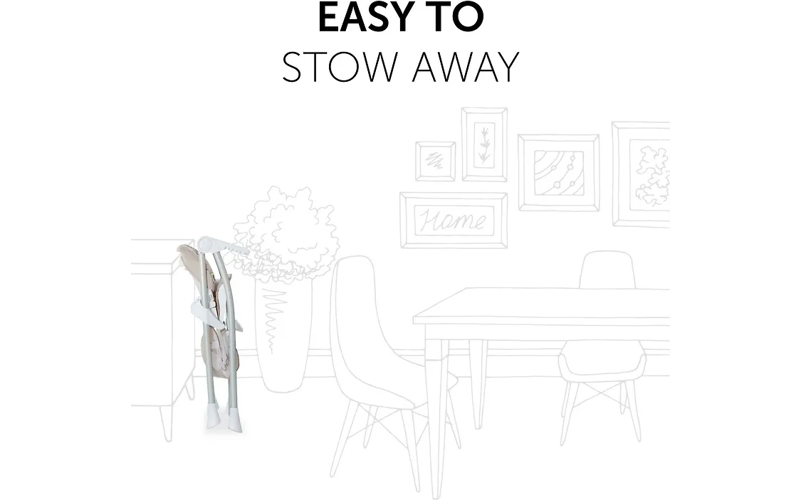 Hauck Sit N Relax 3in1 Highchair – From Newborn to Toddler - (Beige)