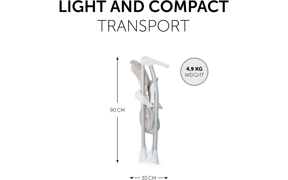 Hauck Sit N Relax 3in1 Highchair – From Newborn to Toddler - (Beige)