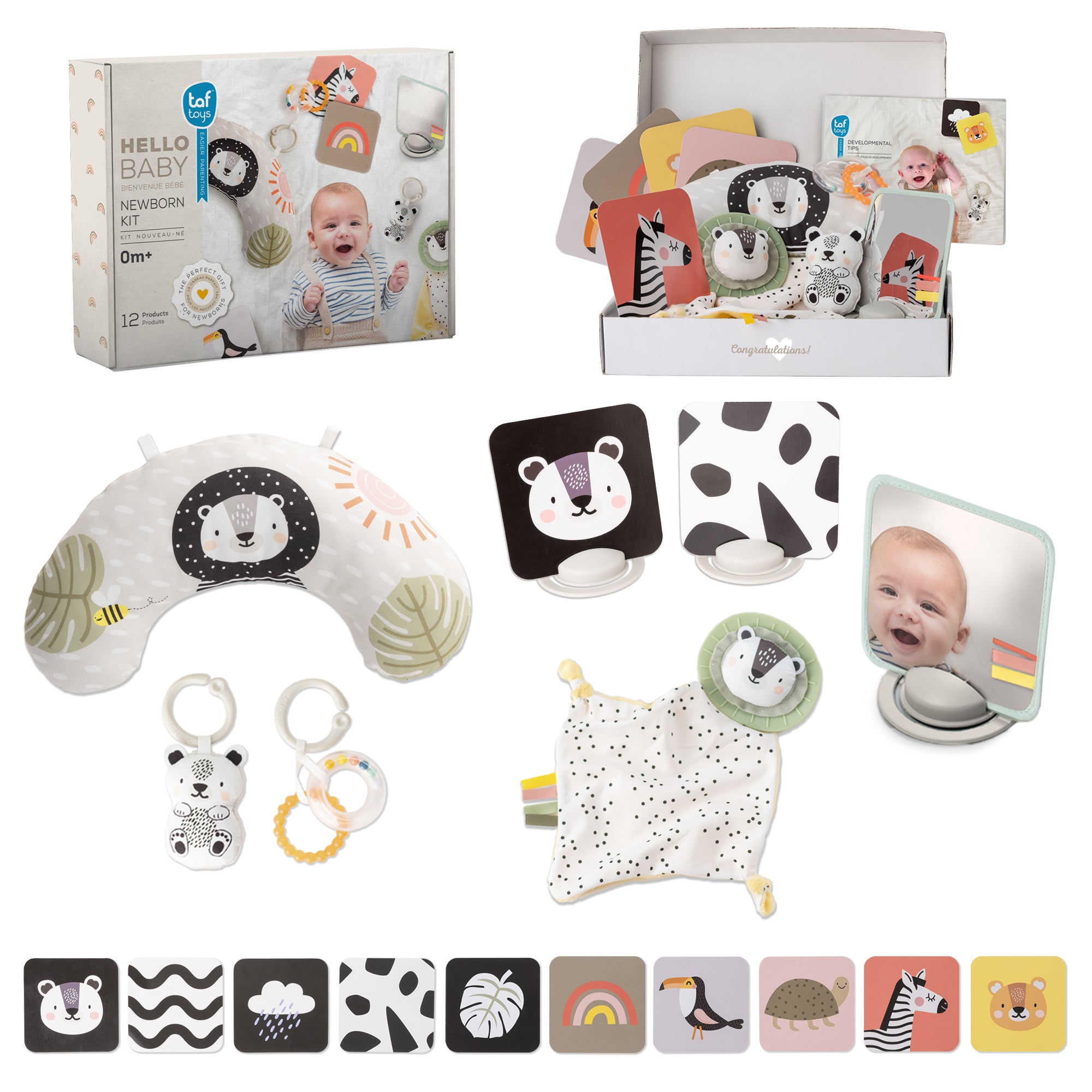 Hello Baby Newborn Developmental Toy Kit – 12 Pieces