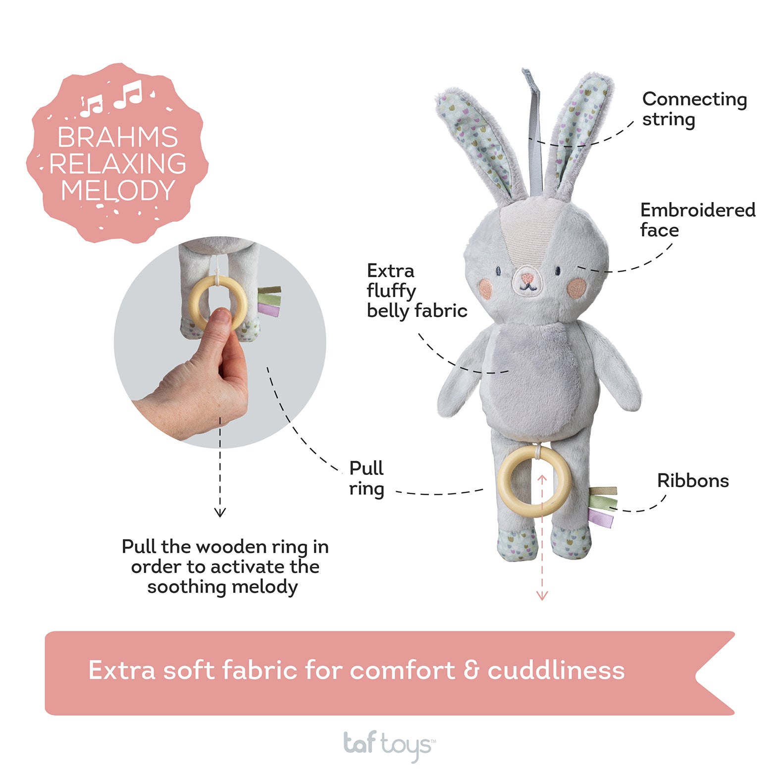 Rylee Musical Bunny – Soft Lullaby Plush