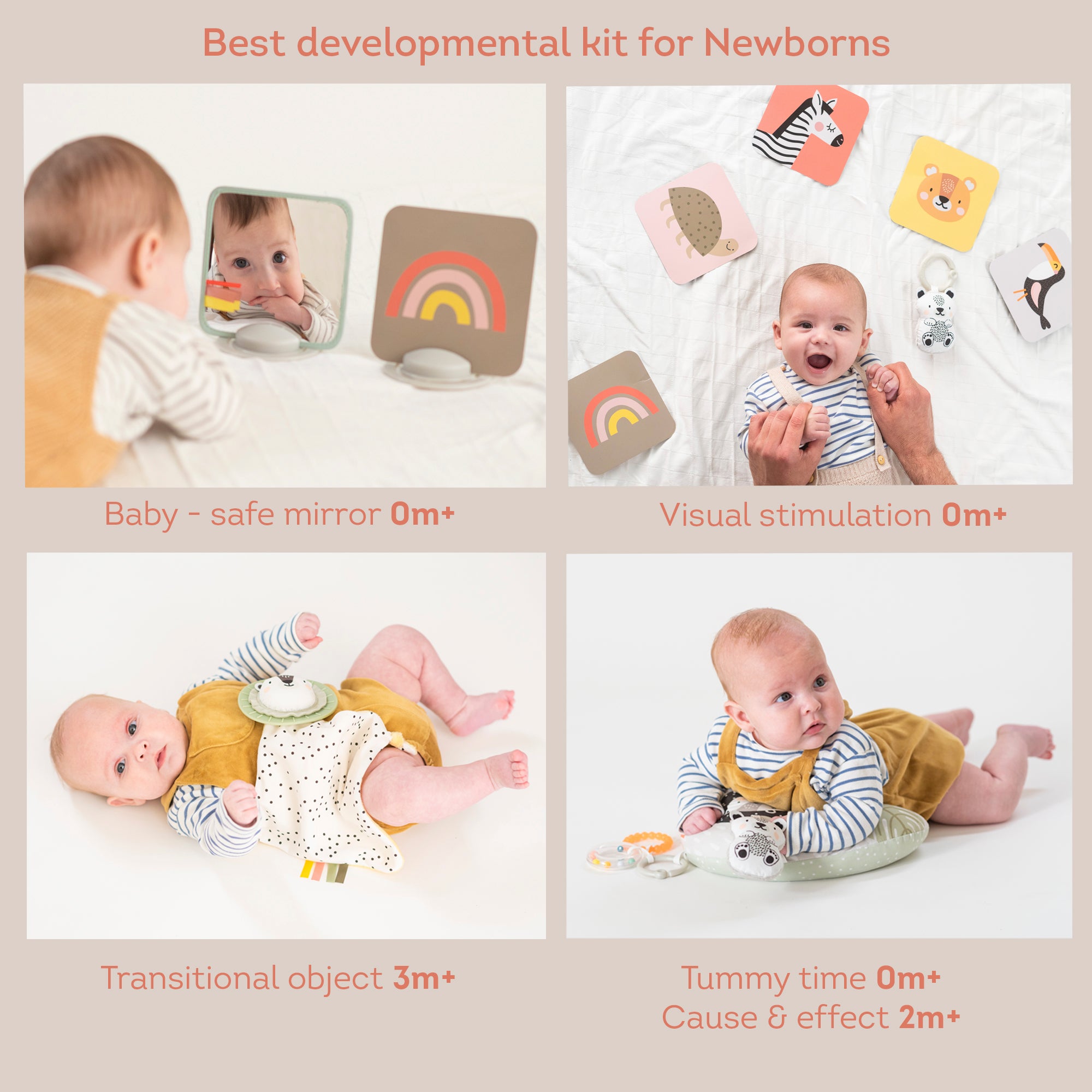 Hello Baby Newborn Developmental Toy Kit – 12 Pieces