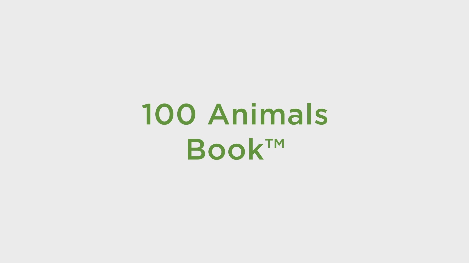 LeapFrog 100 Animals Book (Bilingual UK + FR)